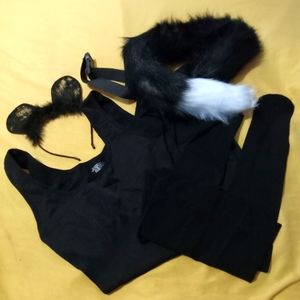 🖤🤍 NWT Womens Black Cat Costume Size Large Halloween Party Fun Event Sexy